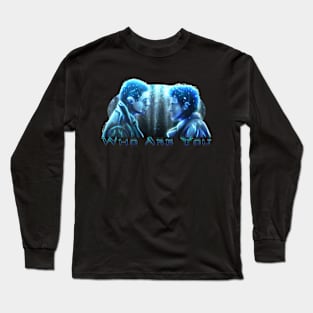 Supernatural Dean and Castiel "Who Are You?" Long Sleeve T-Shirt